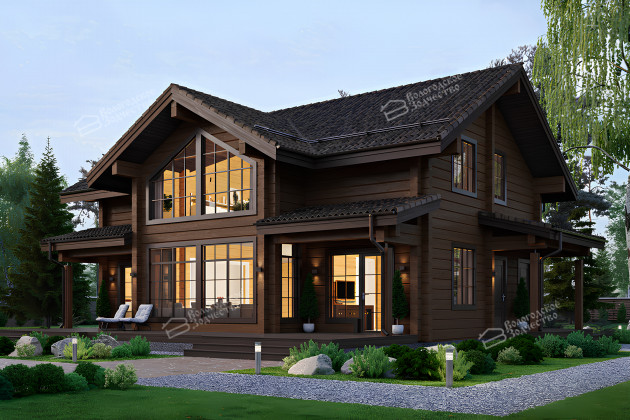 Дом из клееного бруса VZ-348